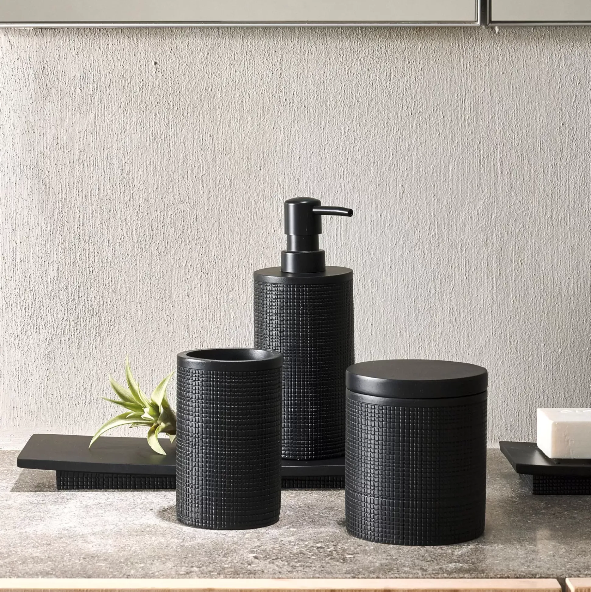 Accesorios De Tocador<CASA Samourai Dispensador De Jabon Negro