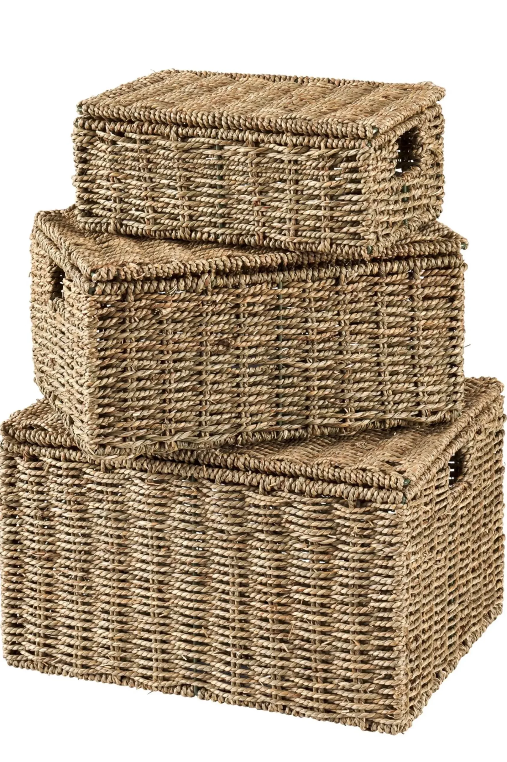 Cestas De Almacenaje<CASA Seagrass Cesta Almacenaje S Con Tapa Natural