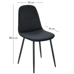 Sillas De Comedor<CASA Silke Silla De Comedor Negro