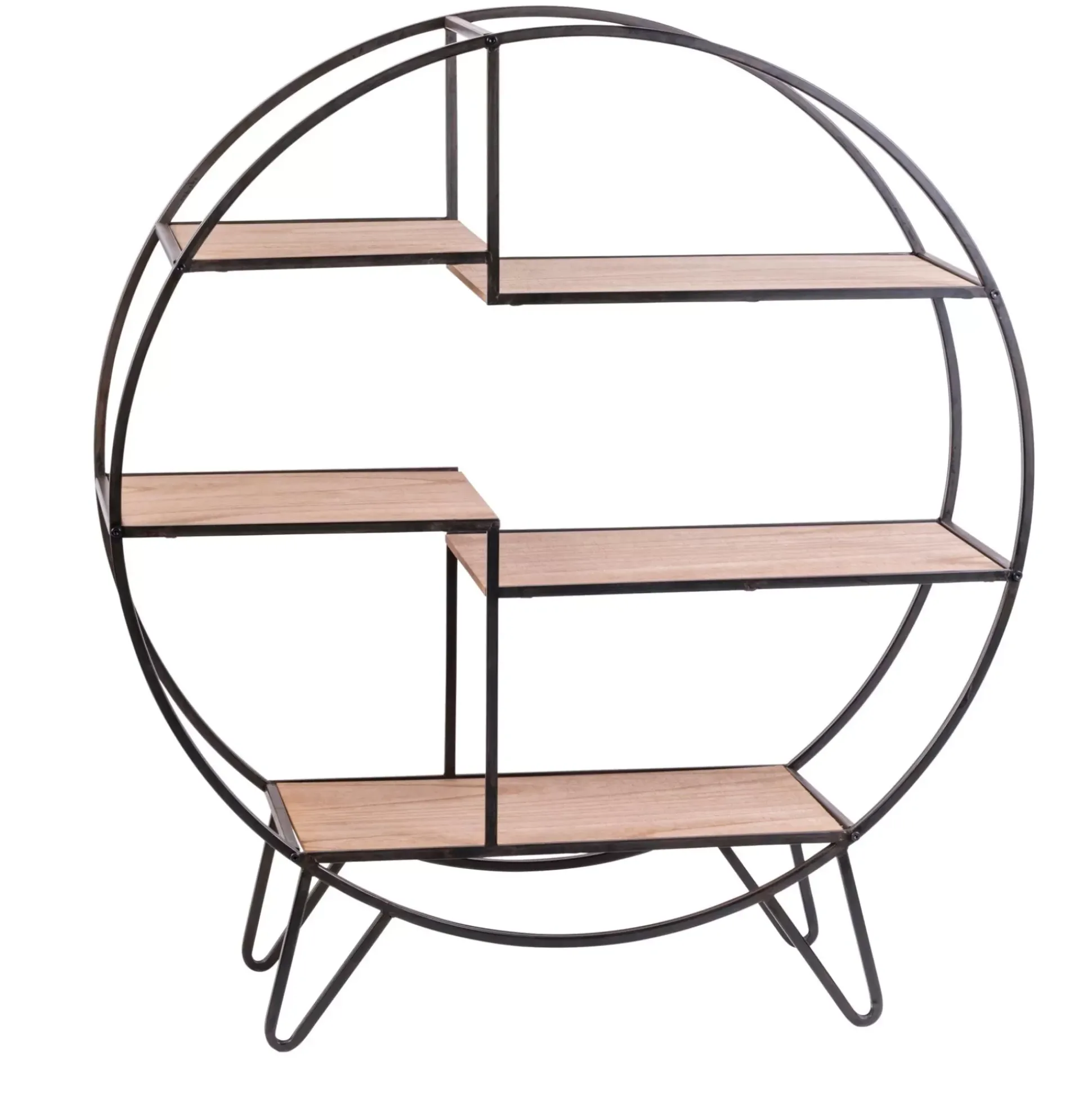 Estanterías<CASA Sirkel Estanteria De Pared Negro, Natural