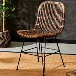 Sillas De Comedor<CASA Sumatra Silla De Comedor Negro, Marron