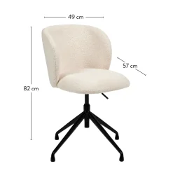 Sillas De Oficina<CASA Tate Silla De Oficina Blanco