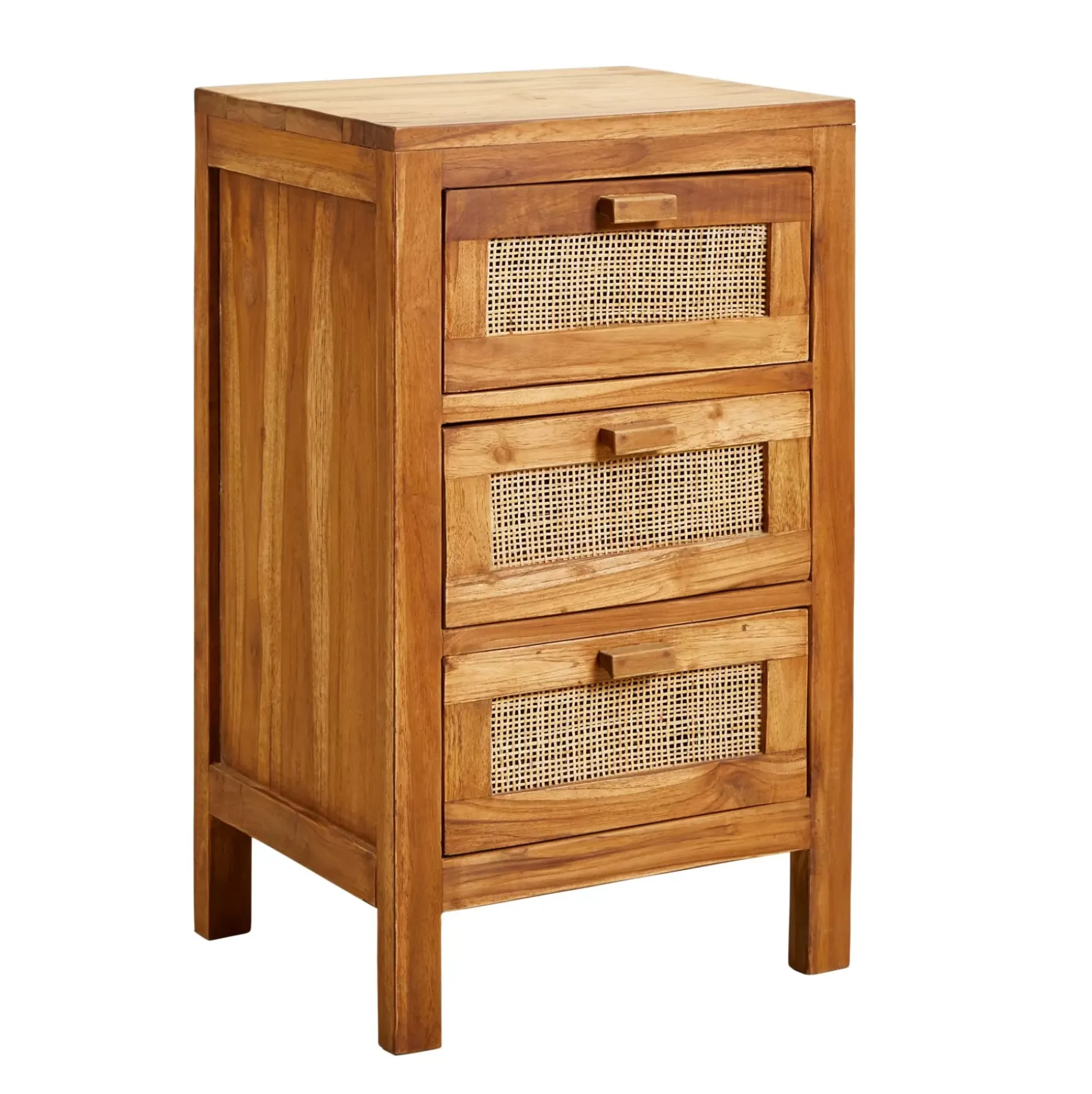 Cajoneras<CASA Teck Cajonera 3 Cajones Natural