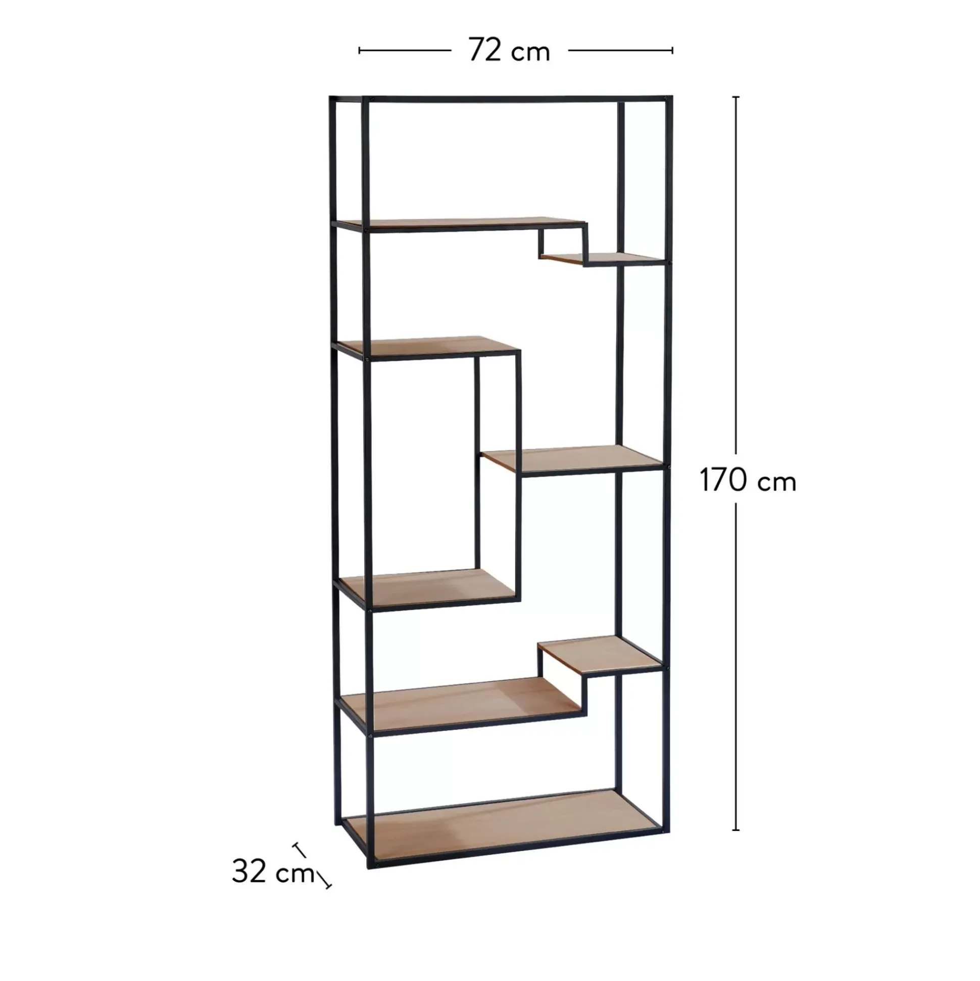 Estanterías<CASA Trapp Estanteria De Pared Marron