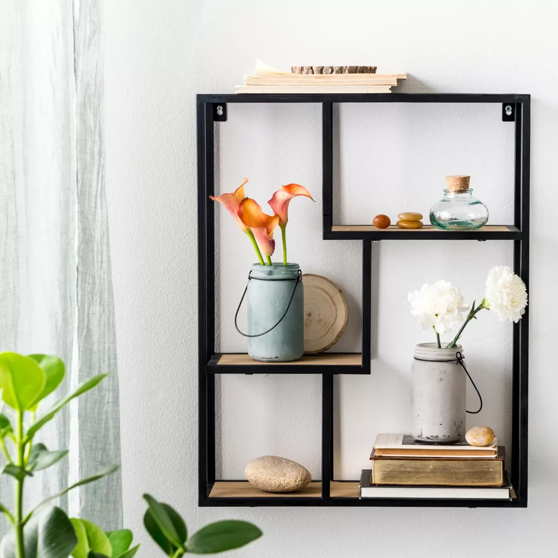 Estanterías<CASA Trapp Estanteria Para Colgar Negro