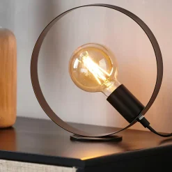 Lamparas De Mesa<CASA Tulle Lampara De Mesa Negro