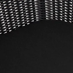 Sillas De Jardín<CASA Vienna Silla De Comedor Asiento Negro