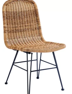 Sillas De Jardín<CASA Vienna Silla De Comedor Negro, Natural