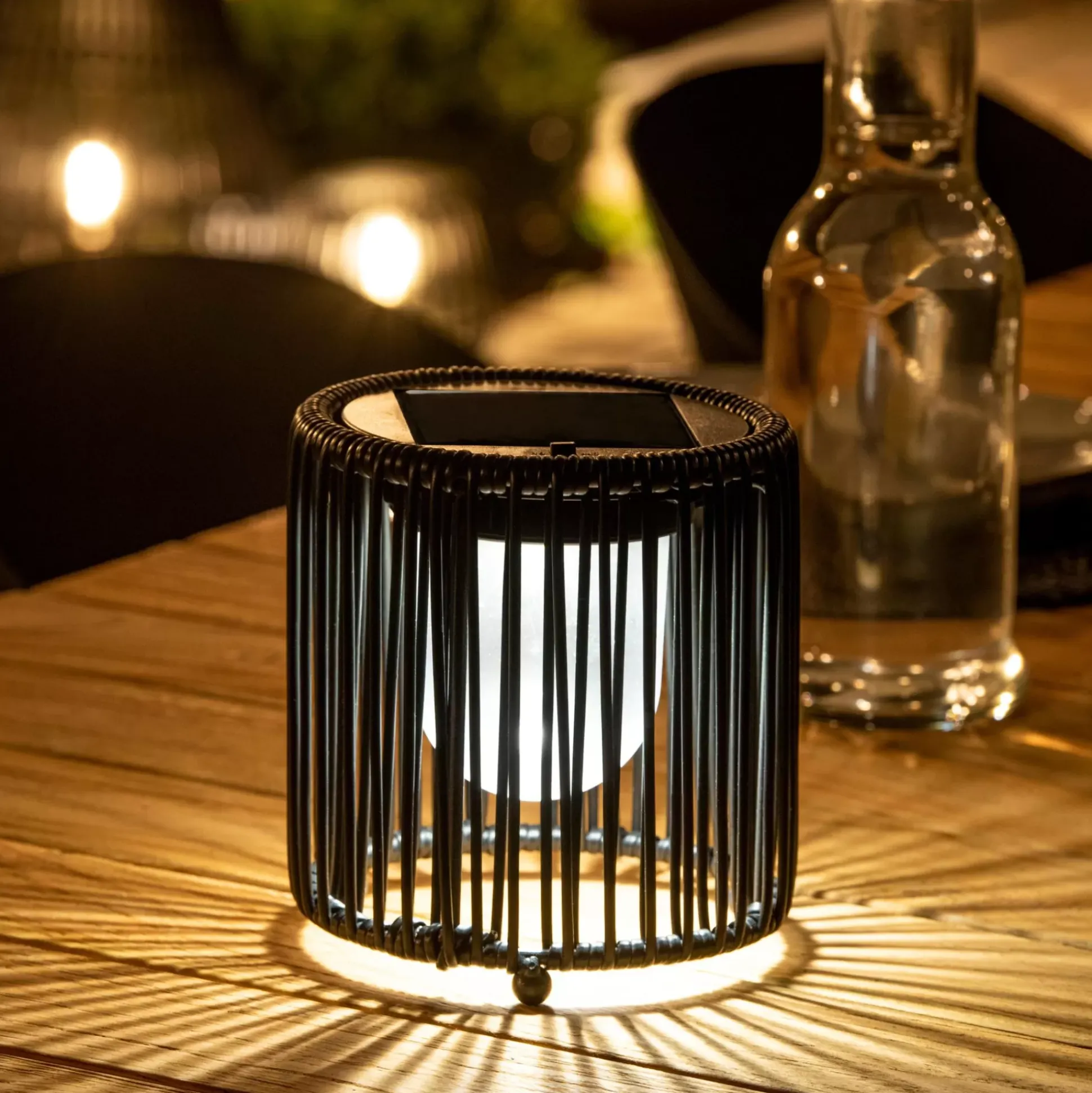 Iluminación Exterior<CASA Vinn Lampara Solar Negro