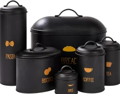 Taperes<CASA Vira Fiambrera Para Galletas Negro