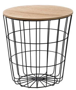 Mesas Auxiliares<CASA Wire Mesa Auxiliar Negro, Natural