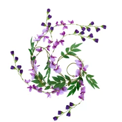 Ramos Artificiales<CASA Wisteria Guirnalda Verde, Morado, Morado Claro