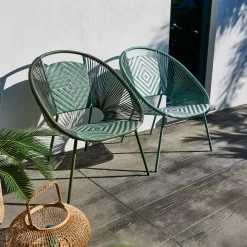 Sillas Lounge<CASA Yuma Silla Lounge Verde