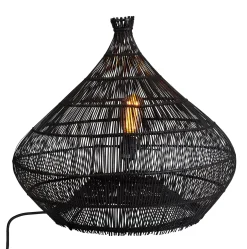 Lamparas De Mesa<CASA Zalou Lampara De Mesa Negro